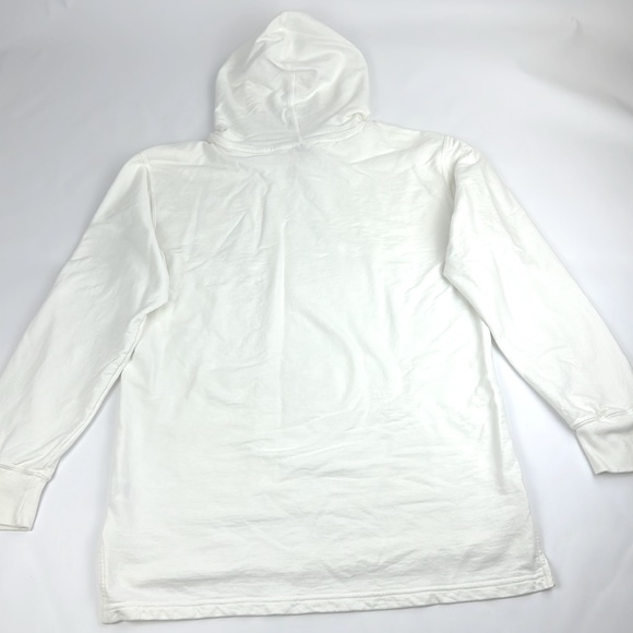 Comfort Colors Hoodie. Size Medium. White. Hi-Lo Hem. Front Kangaroo Pocket. - Picture 5 of 8